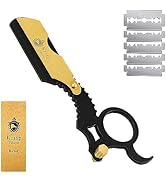 Professional Classic Straight Edge Barber Razor For Close Shaving - Salon Quality Men's Beard Cut...