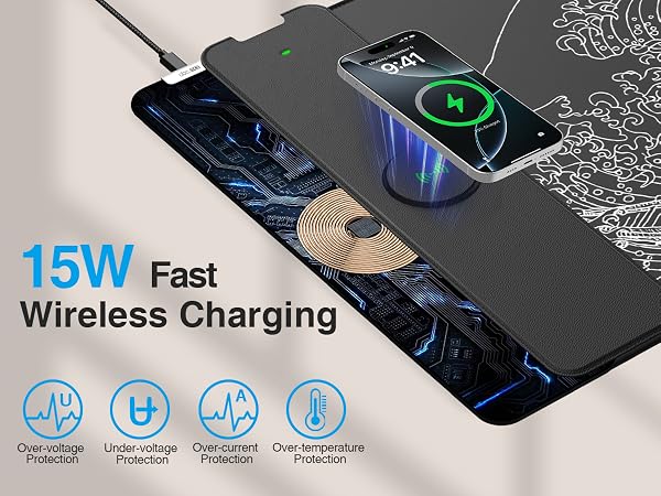 Wireless Charging Mouse Pad