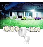 SANSI 55W Motion Sensor Outdoor Lights 7000LM Super Bright LED Security Lights, 5000K Dusk to Daw...