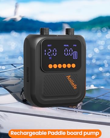 rechargeable paddle board pump