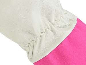 Rose Pruning Gardening Gloves for Men &amp;amp; Women, Thornproof Long Gauntlet Gloves, Pigskin Leather
