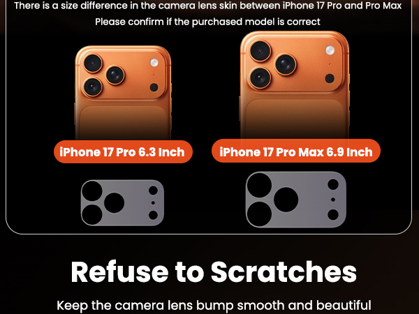 back camera protector 17 pro max