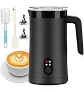 CookSwift Milk Frother, 4-in-1 Electric Milk Steamer and Frother, 13.5oz/400ml Automatic Large Ca...