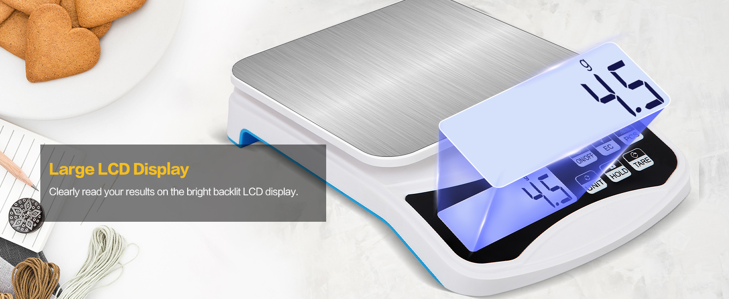 Clear LCD Display jewelry scale