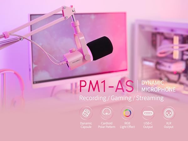 pink dynamic microphone