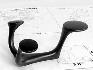 A sturdy hook with 3 directions has 3 times more capacity than a regular hook.