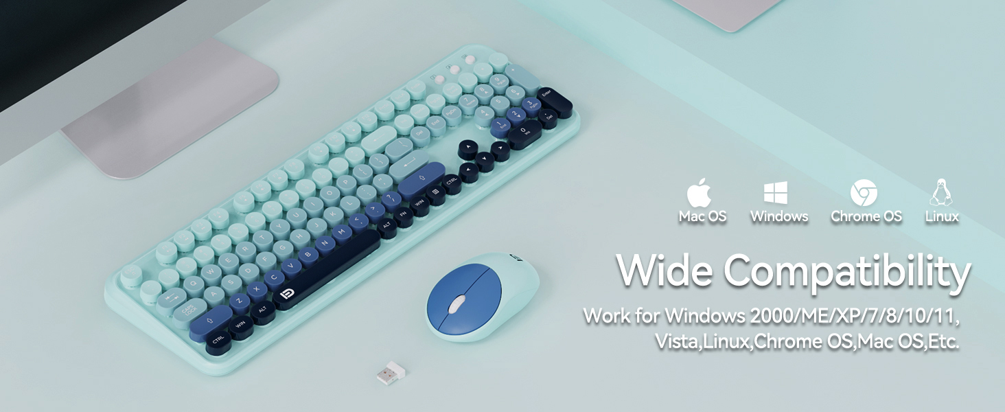 reliable wireless keybaord for laptop pc and desktop computer users