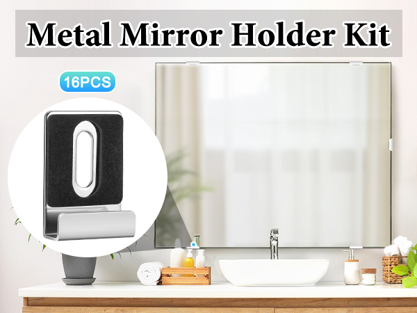 Metal Mirror Holder Kit