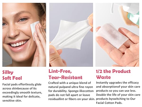 Silky Soft Feel, Lint-Free, Tear-Resistant, 1/2 the Product Waste