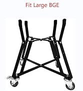 Quantfire Large Big Green Egg Nest, Grill Stand for Big Green Egg Accessories, Rolling Nest with ...