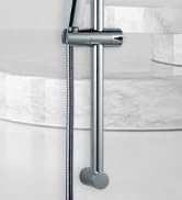 OFFO Shower Slide Bar Combo, Adjustable 33-inch Slide Bar with 6-Mode High Pressure Handheld Show...