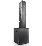 Sound Town ZETHUS Series Powered Line Array Speaker System with One 15-inch Line Array Subwoofer,...