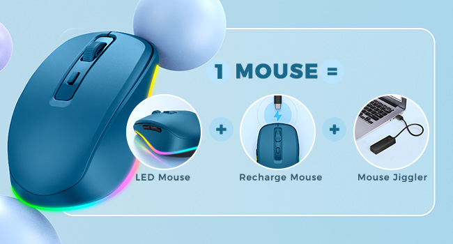 led mouse for laptop with jiggler