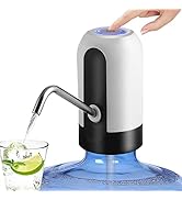 Water Bottle Dispenser, Water Pump for 5 Gallon Bottles, USB Charging, Rechargeable Battery, Port...