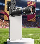 APEXEL Telephoto 5-10X Zoom Lens for iPhone &amp; Android, Optical Magnification, Universal Clip-On P...