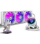 AsiaHorse WK-A360 ARGB All-in-One AIO CPU Liquid Cooler, Wandering Knight 360mm Water Cooling Sys...