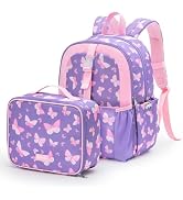 mommore Kids Backpack for Boys Girls 4-8 Kindergarten Elementary School Backpack with Lunch Box -...