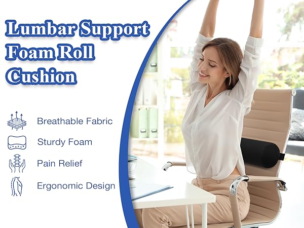 Lumbar Roll Support Pillow