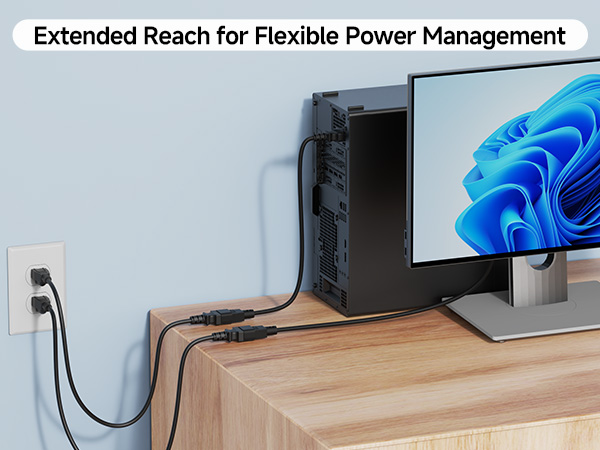 18awg c13 to c14 power cable for data centers and servers