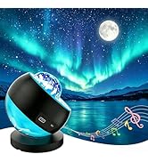 Northern Lights Projector,Star Projector for Bedroom,3 HD Projection Lenses Galaxy Projector,Blue...