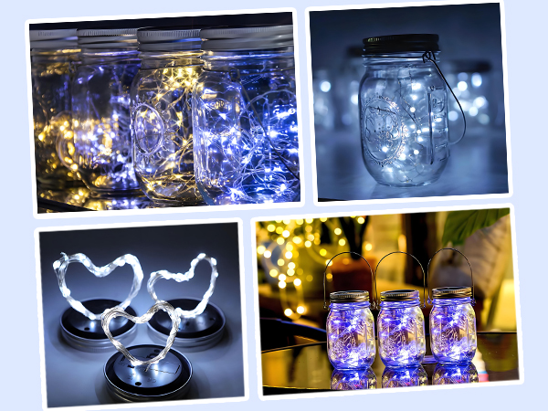 solar mason jar lights