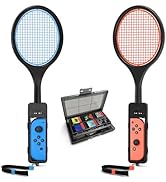Tendak 2 Pack Tennis Racket for Nintendo Switch 2 Joy Con, Hand Grips Tennis Racket for Switch Jo...