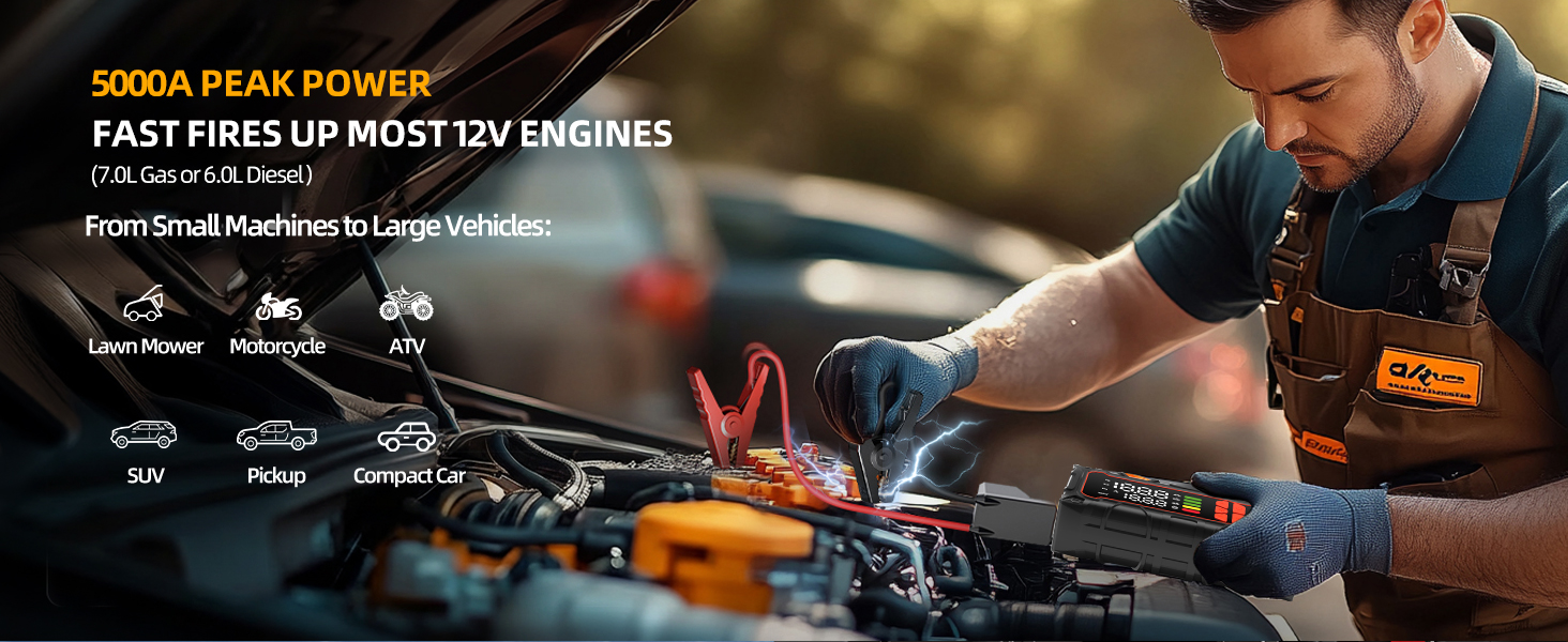 battery jumper starter portable