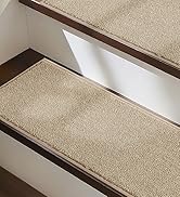 BEQHAUSE Stair Treads for Wooden Steps 28inX9in, Non Slip Carpet Stair Treads Indoor Stair Runner...