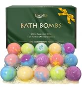 Bath Bombs for Women Gift Set, 15 Pcs Handmade Bubble Bathbombs, Shea &amp; Coco Butter Dry Skin Mois...
