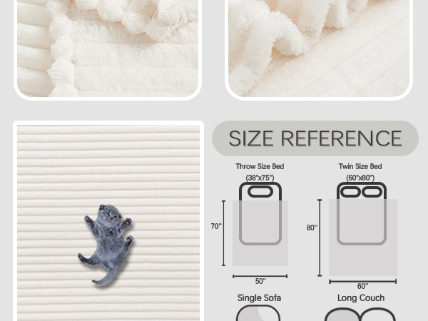 cream striped blanket