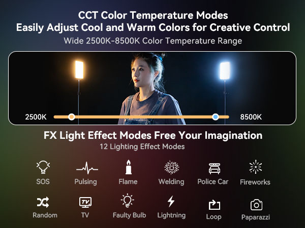rgb video light portable mini video light panel photography led long battery life 