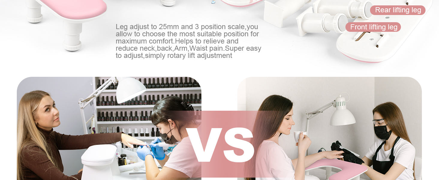 nail tech arm rest for clients