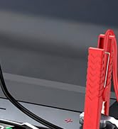 the red cable is attached to the charging station.