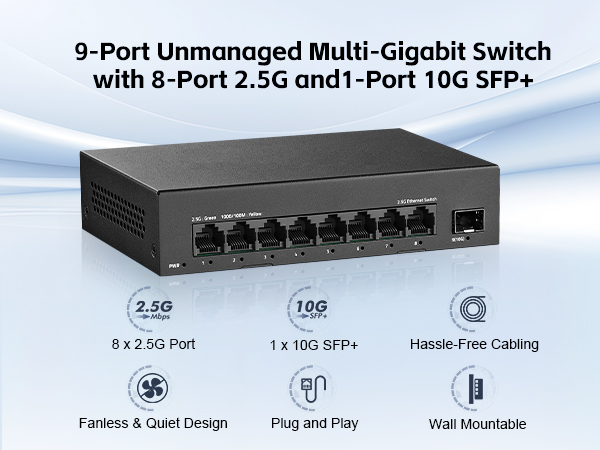 8-port 2.5G ethernet Switch