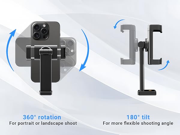 180° tiltFor more flexible shooting angle