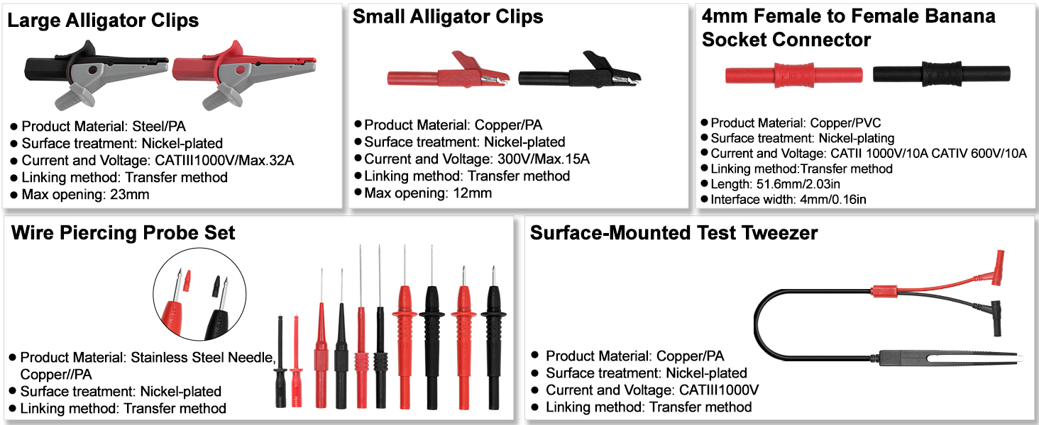 Multimeter Test Leads Kit3