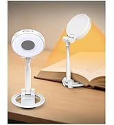 EastPin Book Light for Reading in Bed: Rechargeable 18 LED Clip on Reading Light with Timer &amp; Mem...