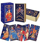 Wyspell Tarot Cards: Starlight Tarot Deck with Guide Book - Unique Tarot Card Deck for Beginners ...