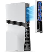 JUSPRO Cooling Fan for PS5 Pro, Quiet Enhanced Cooler Fan with Adjustable Speed, Auto Power On/Of...