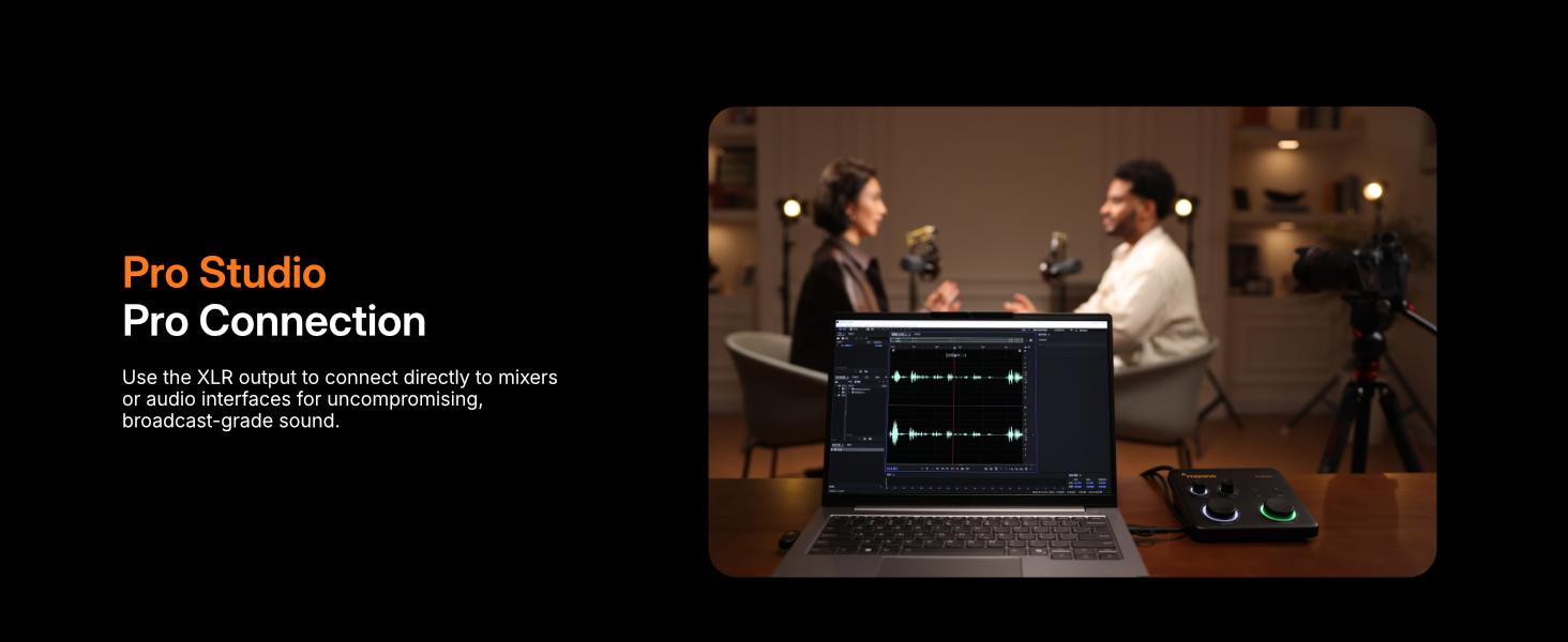 MAONO Wireless Dynamic Microphone for PC, XLR/USB Podcast Mic for Vocal Recording(PD200WT)