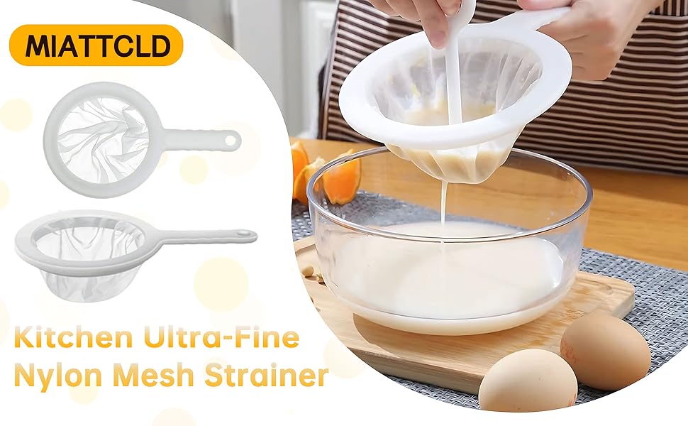 Kitchen Ultra-Fine Nylon Mesh Strainer
