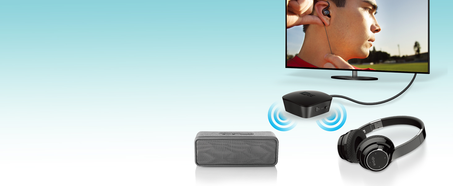 MEE audio Connect Bluetooth Wireless Audio Transmitter Adapter for TV