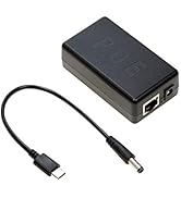 UCTRONICS USB-C PoE Splitter Gigabit, PoE to USB-C 5V/4A Power Supply for Raspberry Pi 4 and More...