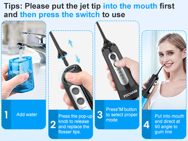 Cordless Water Dental Flosser 