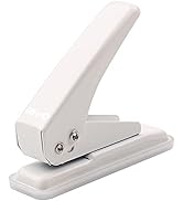 Single Hole Puncher of 20 Sheet Punch Capacity,1/4 Inch Hole Portable Handheld Paper Puncher with...