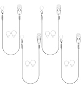 YorkSound Set of 4 Hearing Aid Clips, Anti-Lost Hearing Aid Lanyard BTE Clip String with 12 Pcs S...