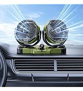 xuenair 5V/12V/24V Universal Dashboard Fan for Car SUV Pickup Truck RV Vehicles, Portable Car Fan...