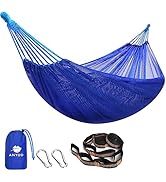 Anyoo Camping Hammock Breathable Fabric Hammock with Tree Straps for Hanging Sturdy Hammock Up to...