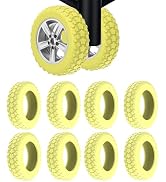 Figffotto 8PCS Luggage Wheel Protector,Silicone Protective Covers for 2-2.4" Spinner Wheels Anti-...