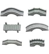 MDEOOSKY 6PCS Mini Stone Bridge Ornaments for Garden Outdoor Decor Porch Yard Potted Plants Micro...